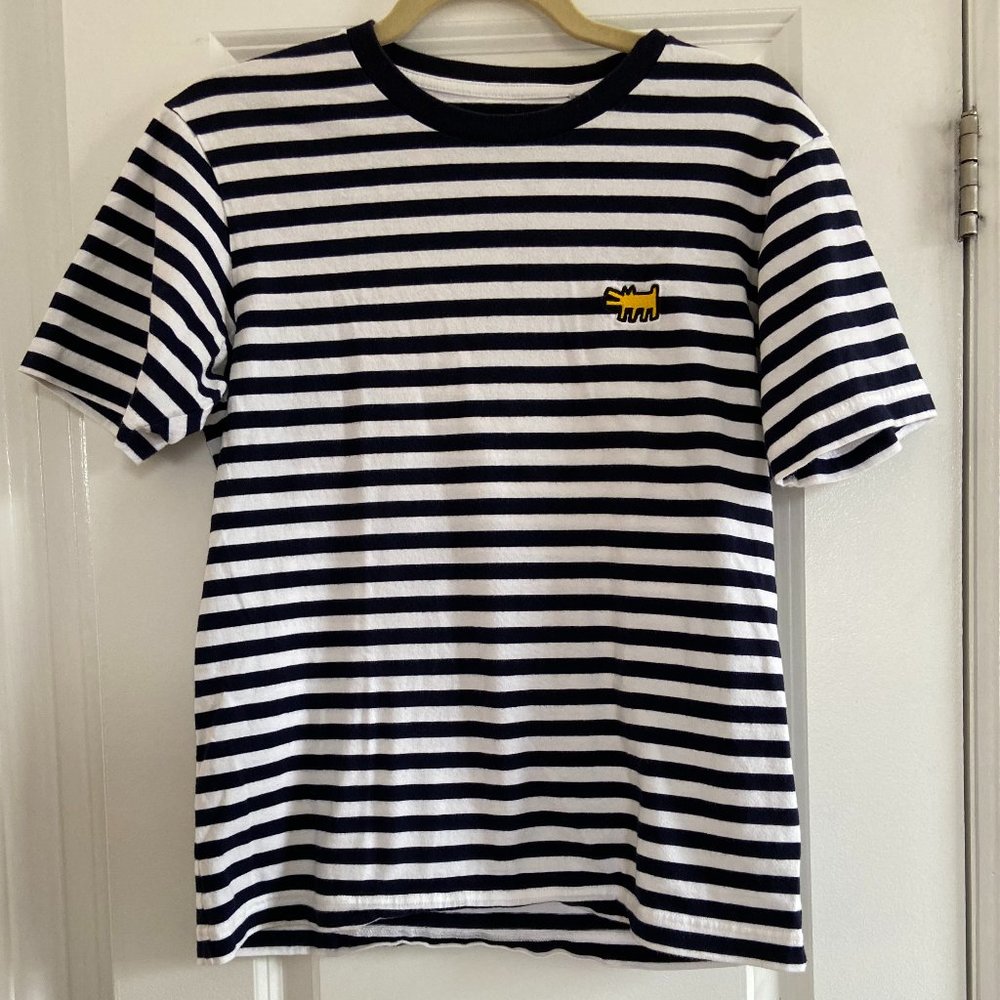 Sprzny x Keith Haring Rare Navy White Stripe Shirt